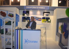 Mesut Idiz from Turkish company Cekaform. They make all kinds of plastic packaging.